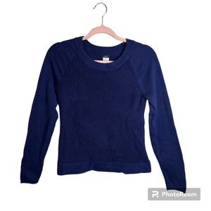 J. Crew Sweater Womens sz.‎ SMALL PETITE Purple Knit Long Sleeve Grandmacore